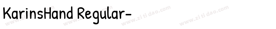 KarinsHand Regular字体转换
